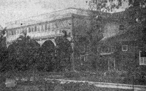 Central Santa Gertrudis - Vista de la casa de vivienda (Ca. 1918).