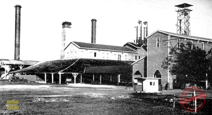 Vista del Central Santa Gertrudis en la provincia de Matanzas, Cuba (Ca. 1914).