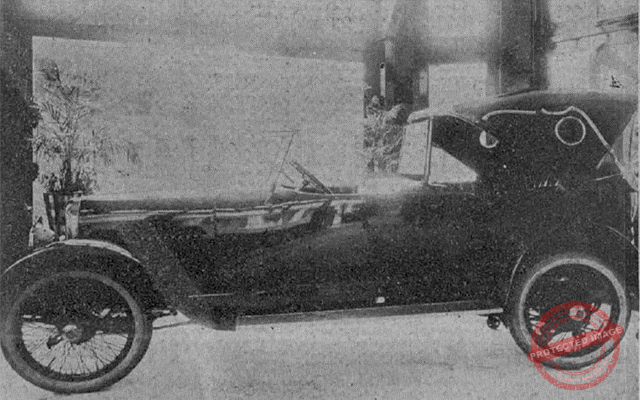 Modelo de automóvil Paige vendido por Edwin W. Miles y adquirido por el senador Vidal Morales.