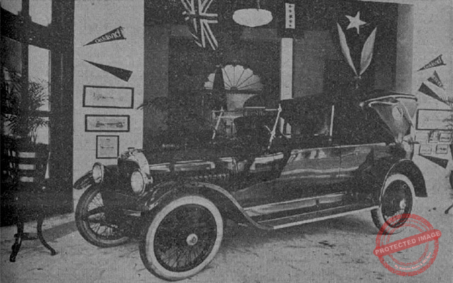 Vista interior del salón de exposición de Edwin W. Miles en la Habana ca. 1918.