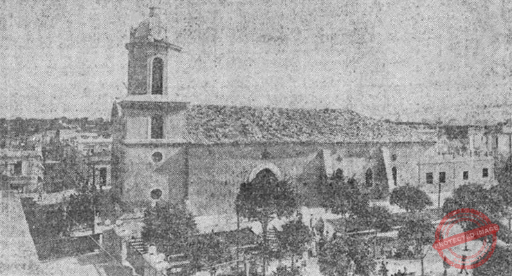 Iglesia Parroquial de Guanabacoa durante las fiestas de la Tutelar, 15 de agosto de 1923.