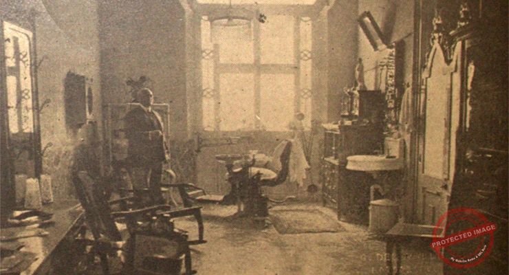 Gabinete del doctor José M. Veulens en Cárdenas (Ca. 1924).