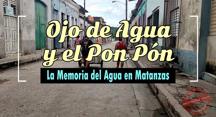 Calle de Ayuntamiento donde estuvieron los baños de Santa Rita en el Ojo de Agua, Matanzas.
