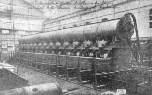 Instalación de centrífugas de correas en el central Steward construidas por Watson Laidlaw y vendidas por Victor G. Mendoza y Ca.