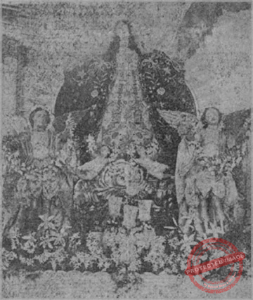 Imagen de la Virgen de la Asunción venerada en Guanabacoa durante las fiestas de 1923.
