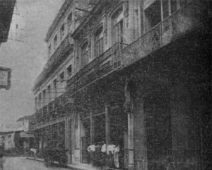 Fachada del negocio de F. Blanco S. en C. por la calle Villegas, 100, Habana ca. 1918.