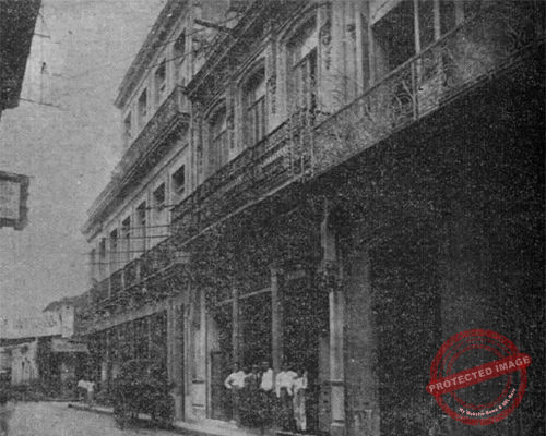 Fachada del negocio de F. Blanco S. en C. por la calle Villegas, 100, Habana ca. 1918.