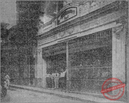 Fachada del almacén de F. Blanco S. en C. en la calle Muralla, 78, Habana ca. 1918.