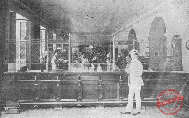 Mercadé, Bergnes y Cía. Oficina de la firma en Santiago de Cuba ca. 1918.