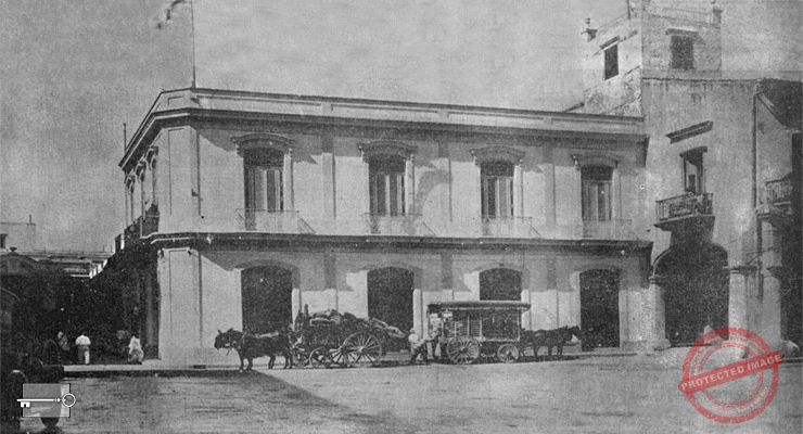 Santamaría, Sáenz y Co. edificio en la calle de San Ignacio 18, Habana ca. 1918.