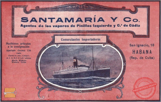 Publicidad de Santamaría y Co. en la Revista Mercurio, Barcelona ca. 1919.