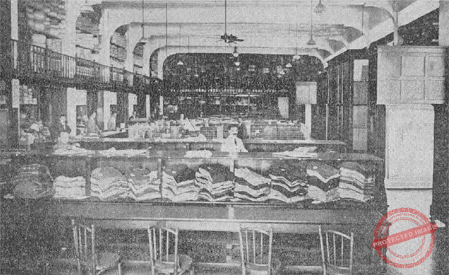 Departamento de confección y venta por correo de la sastrería “Antigua de J. Vallés”. Habana ca. 1918.