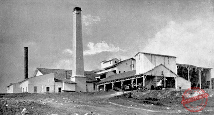Vista del Central Adela, ingenio azucarero situado en el término municipal de Remedios, hacia 1915.