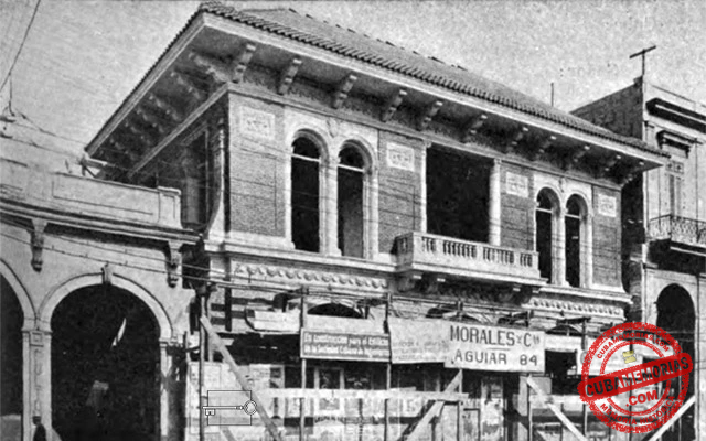 Edificio de la Sociedad Cubana de Ingenieros en construcción en La Habana, obra dirigida por el arquitecto Esteban Rodríguez Castells.
