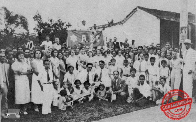 Fiesta de constitución del Ejecutivo de la Juventud Abecedaria de Bauta, celebrada el 22 de abril de 1934.