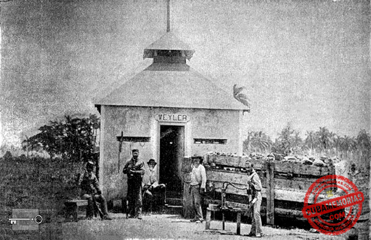 Fuerte Weyler en Hoyo Colorado, Bauta, durante la Guerra de Independencia de Cuba, ca. 1896.