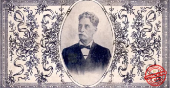 Retrato de Joaquín Nicolás Aramburu y Torres, notable periodista cubano y redactor del Diario de la Marina.