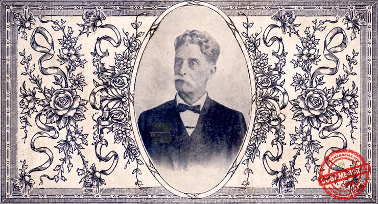 Retrato de Joaquín Nicolás Aramburu y Torres, notable periodista cubano y redactor del Diario de la Marina.