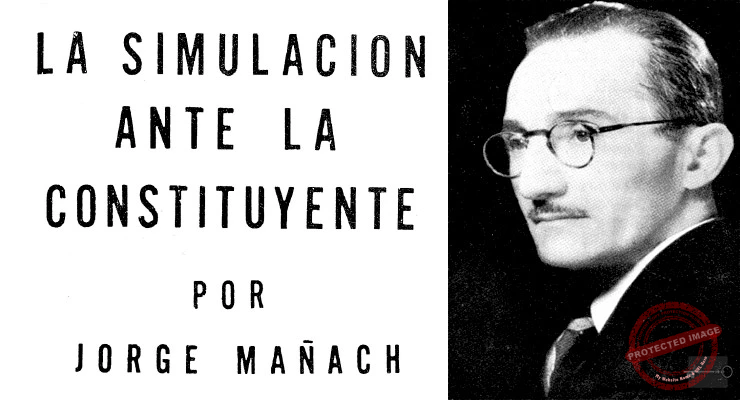 Retrato de Jorge Mañach publicado en Revista Bohemia en 1940.
