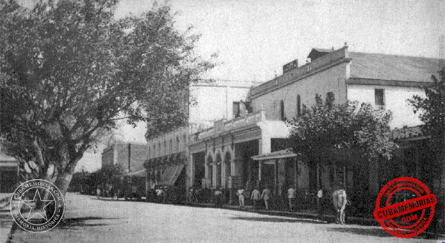 Vista de la avenida General Naya en Camajuaní hacia 1929