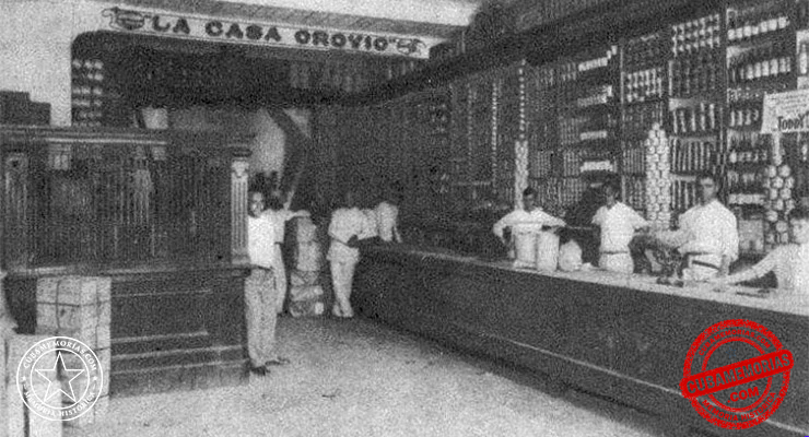 Vista parcial del departamento de ventas al detalle y las oficinas de la Casa Sánchez Orovio en Camajuaní, hacia 1929.