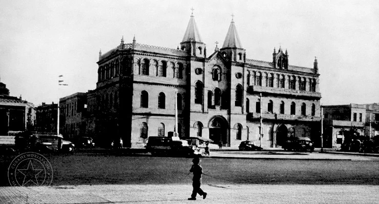 Edificio del Colegio La Inmaculada en La Habana, 1944.