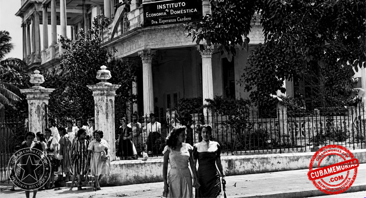Edificio del Instituto de Economía Doméstica en el Vedado, La Habana, 1944.