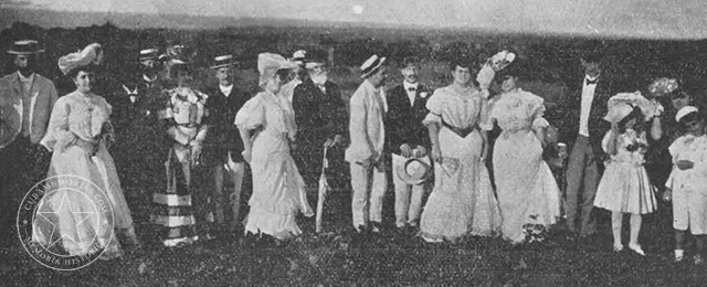 Concurrentes al acto de colocación de la primera piedra del Hotel Campoamor en Cojímar, 1905