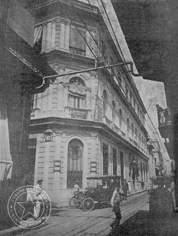 Edificio ocupado por las oficinas de Zaldo y Cía. en la calle Cuba, La Habana, 1918