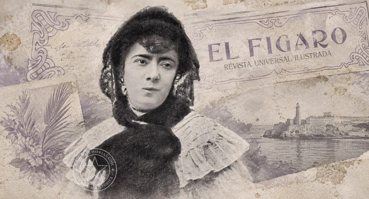 Mercedes Matamoros, retrato publicado en El Fígaro en 1906