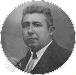Retrato del industrial Pedro A. López Camino, fundador de la fábrica de sacos de papel que llevó su nombre en La Habana.