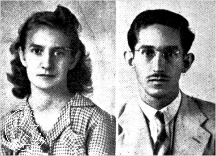 Esther Barroso González y el Dr. Luis C. Barroso González directores y propietarios del Colegio San Antonio de La Habana en 1944.
