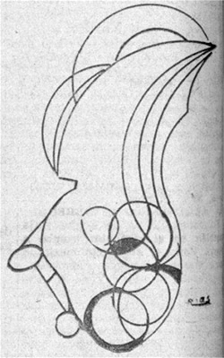 Autocaricatura de la pintora y caricaturista cubana María Luisa Ríos publicada en 1933.