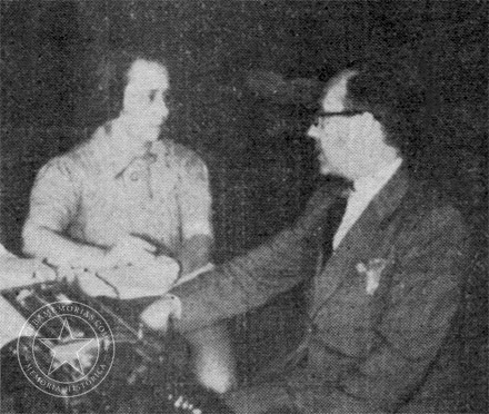 María Luisa Ríos durante los preparativos de la Segunda Fiesta Intelectual de la Mujer en La Habana, 1938.